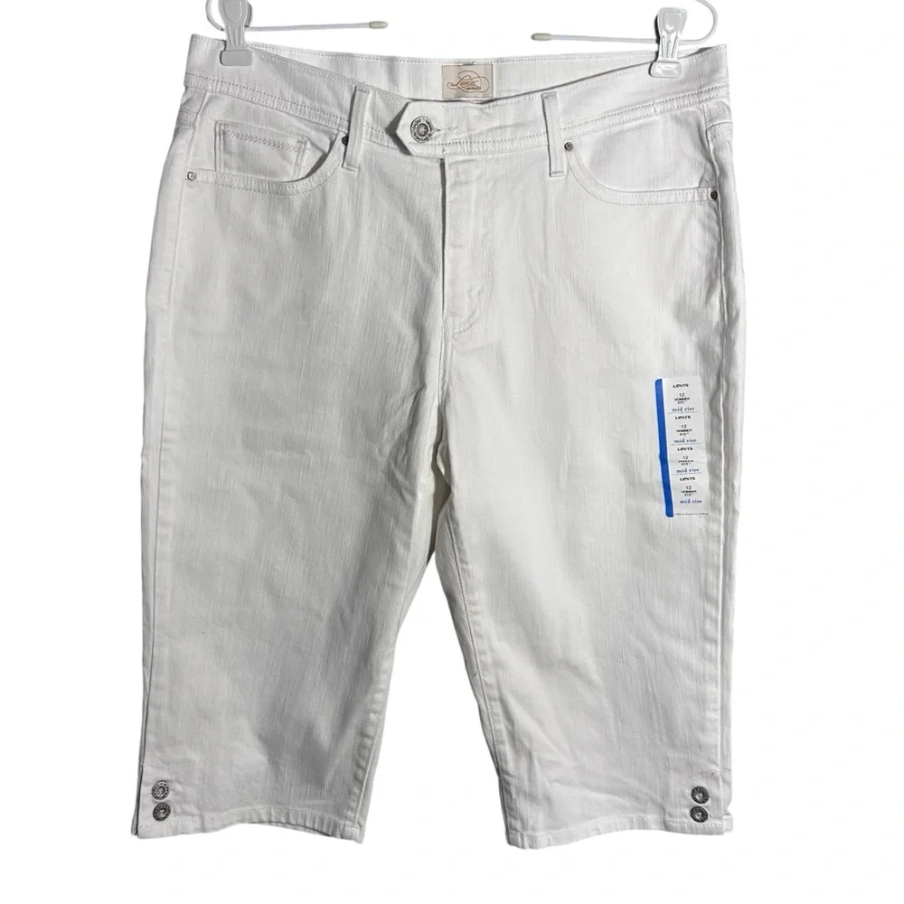 Levi’s NWT white 515 skimmer capri jeans women’s 12